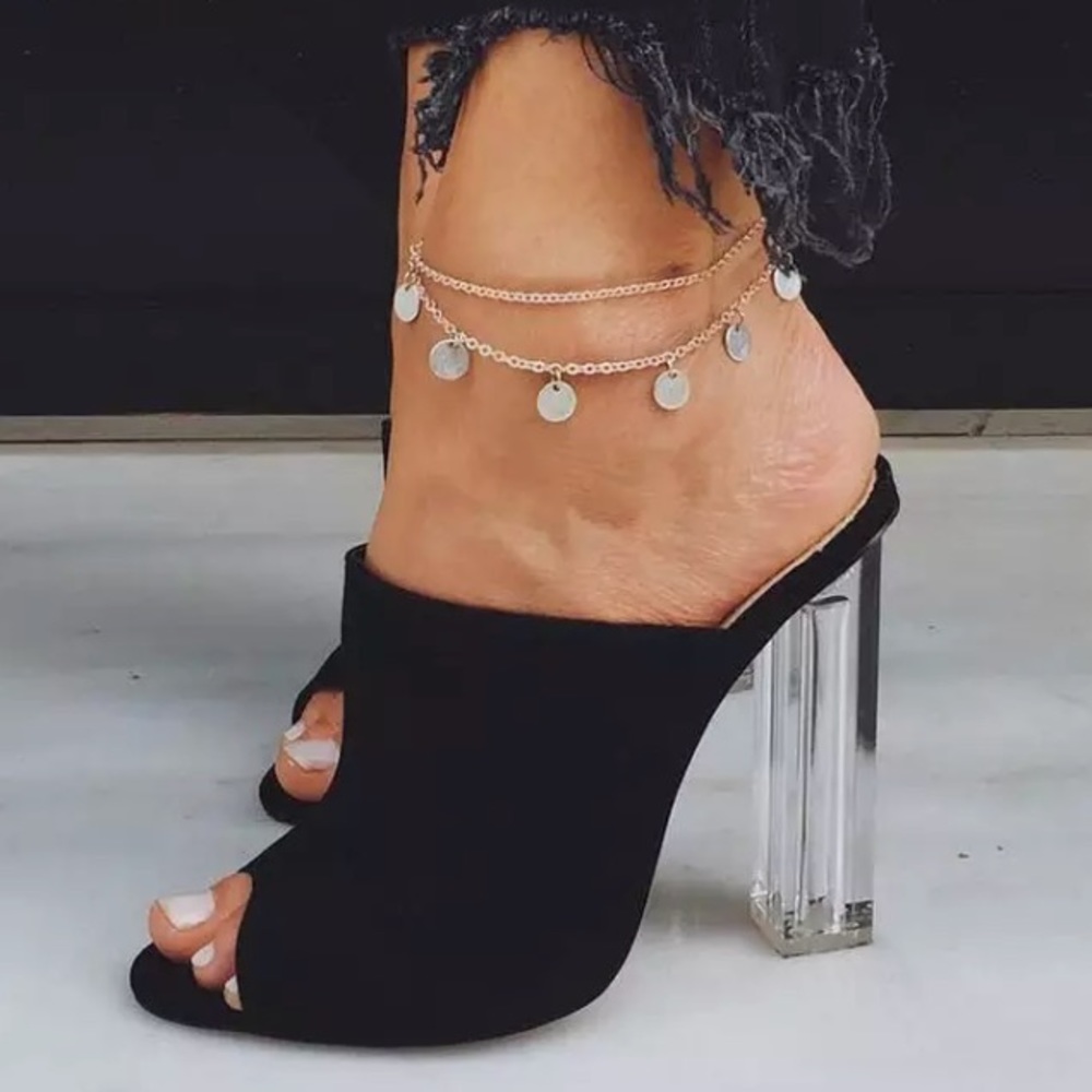 NEW Double Chain Ankle Bracelet Dainty Anklet